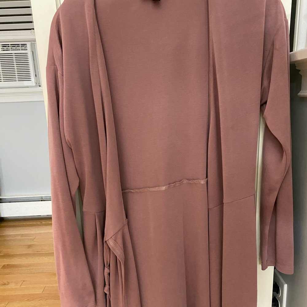 pink sweater robe